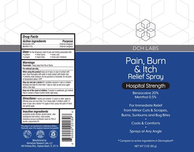 DCH-DERMA-36 Pain Burn Itch Spray.jpg Label - DCH DERMA 36 Pain Burn Itch Spray